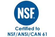 NSF/ANSI/CAN 61 Certified – Rostfrei Steels products meet standards for safe drinking water system components.
