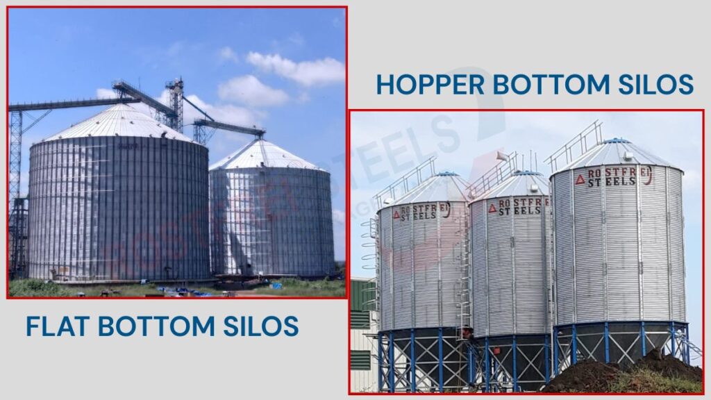 Flat bottom vs hopper bottom silos comparison
