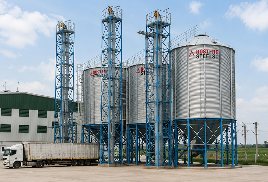 Rostfrei Hopper Bottom Silo