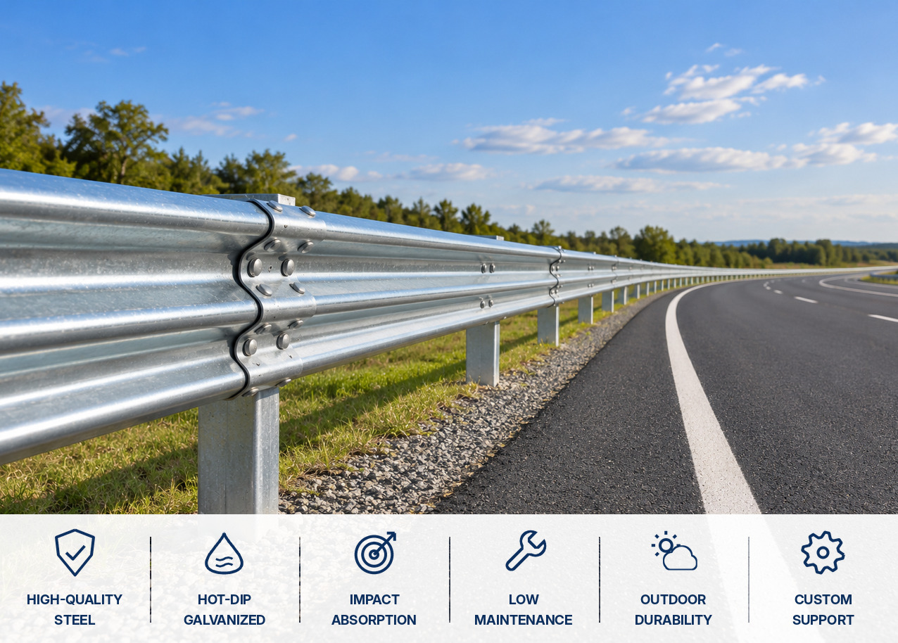 Crash Barrier construction and performance features