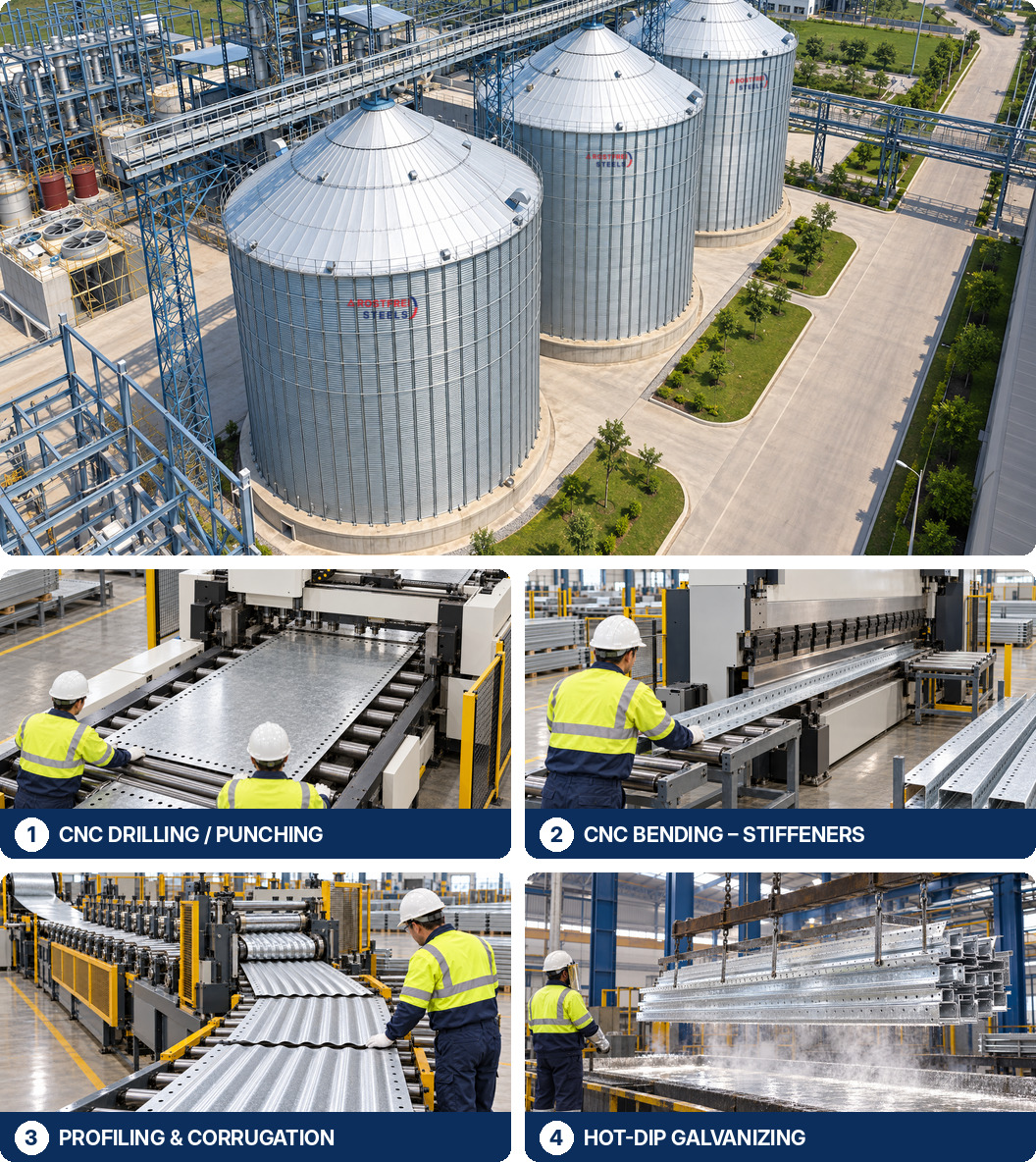 Flat Bottom Silo process and technology