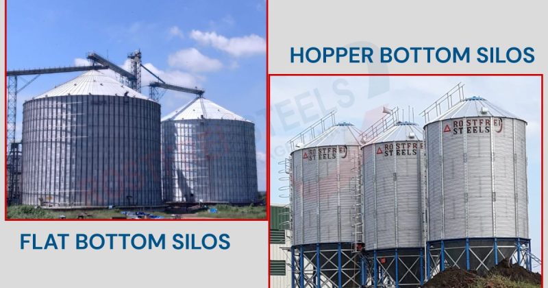 Flat bottom vs hopper bottom silos comparison